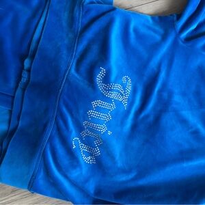Blue velour Juicy Couture tracksuit new
